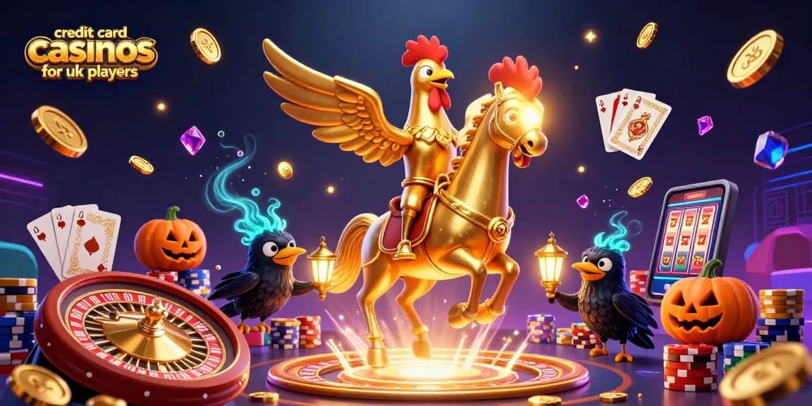 Experience the thrill of winning at credit card casinos for UK players with vibrant slot games and dynamic casino elements.