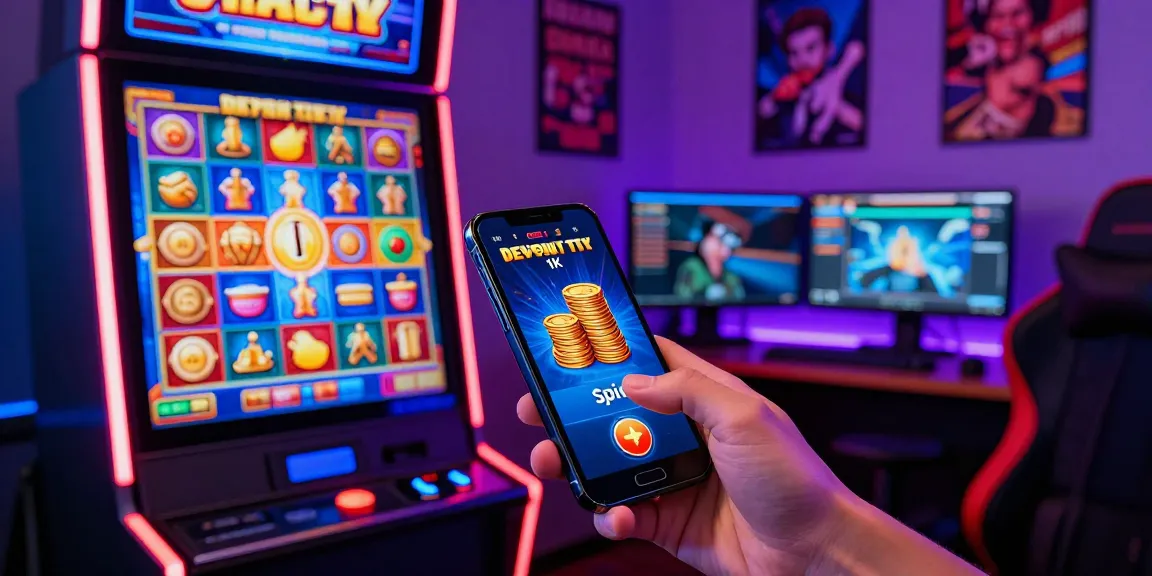 Engaging online gambling scene showcasing the slot deposit 1k gaming experience with vibrant graphics and a user interface.