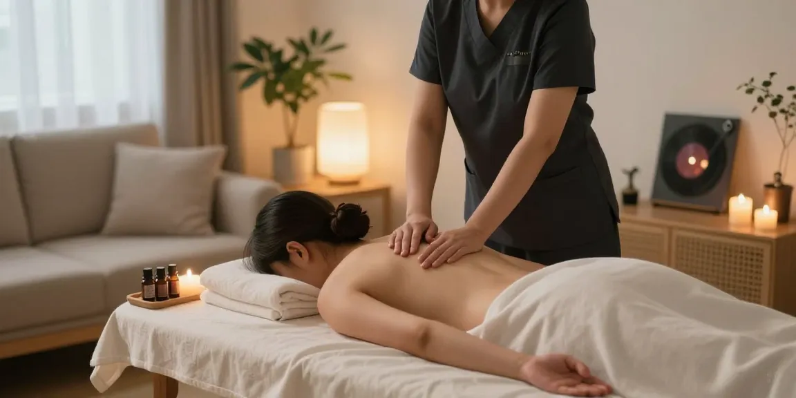 서대문출장안마 중 편안한 마사지 장면