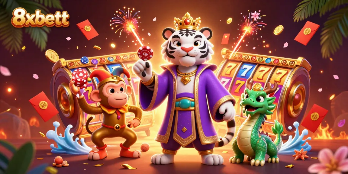 Experience the thrill of winning at 8xbett with an exciting playful casino scene.