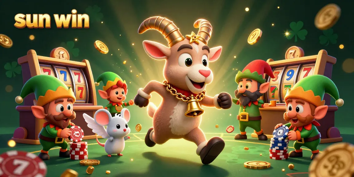 Experience thrill and excitement in the sun win casino with playful 3D characters and dynamic gaming elements.