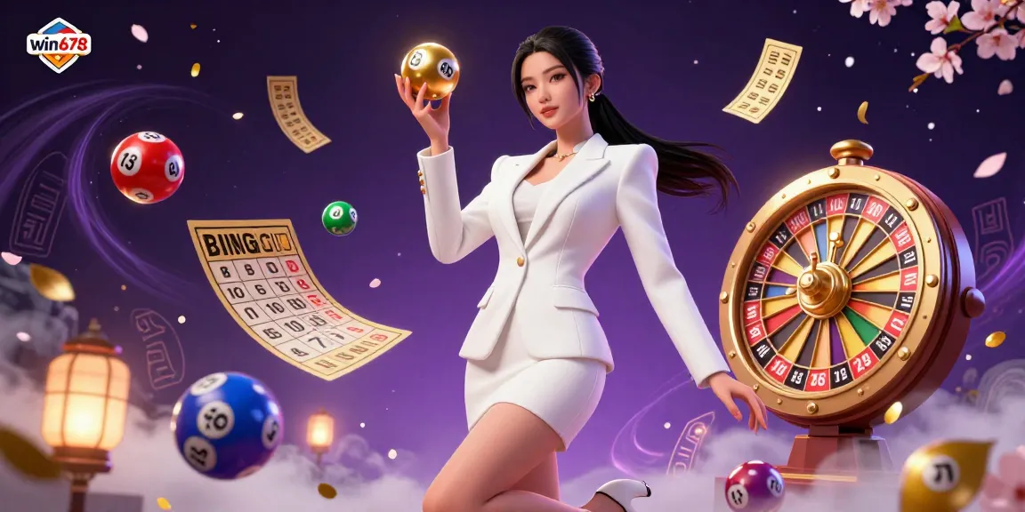 Experience win678’s dynamic gaming environment with a confident Asian woman in 3D casino settings.