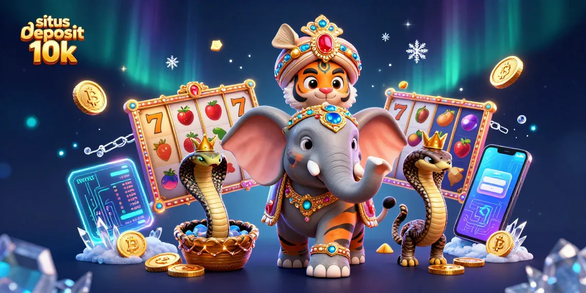 Win big at situs deposit 10k in a vibrant casino scene with a majestic maharaja and luxurious symbols.