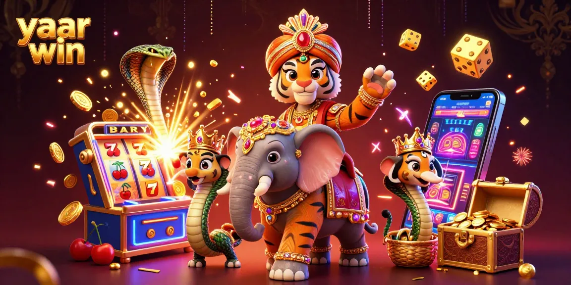 Spin for big wins at yaar win with vibrant 3D casino elements and dynamic characters!