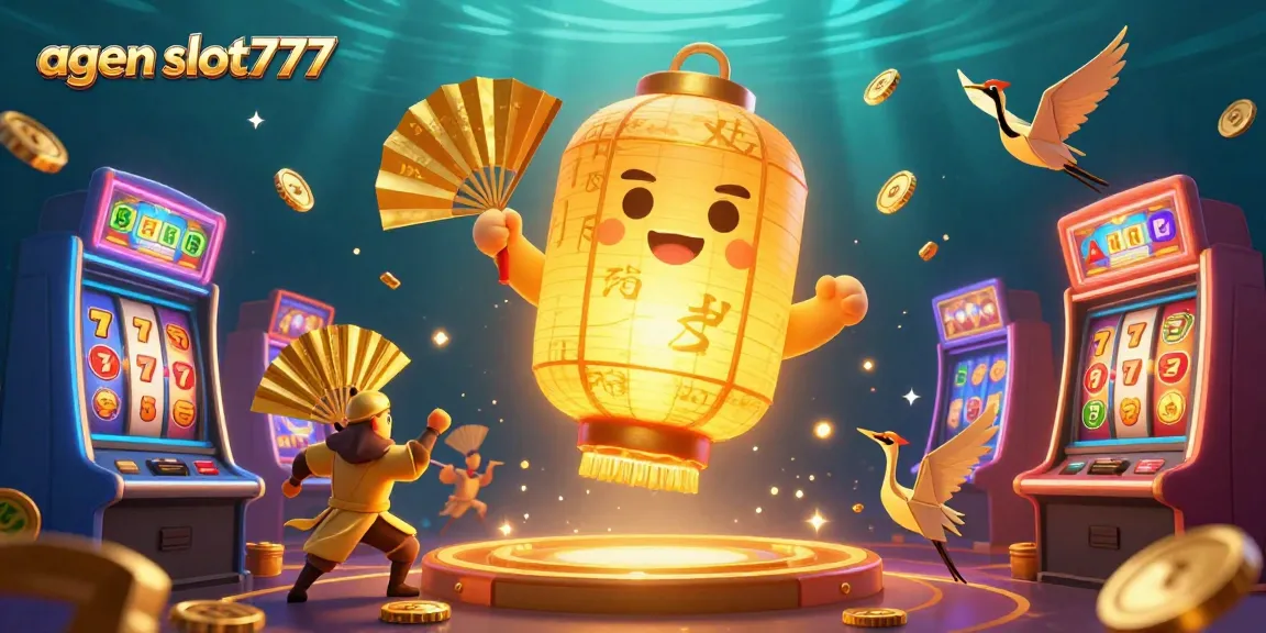 Experience thrilling games with agen slot777, showcasing dazzling slots and captivating casino elements.