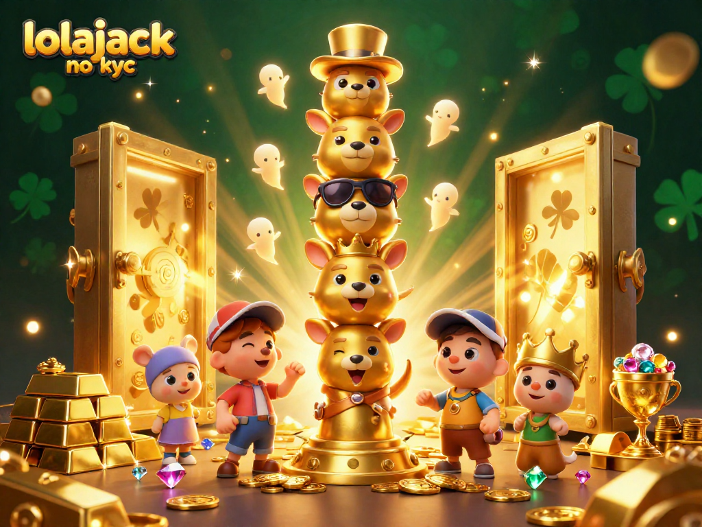 Spin reels and win big at lolajack no kyc casino with vibrant 3D cartoon characters.