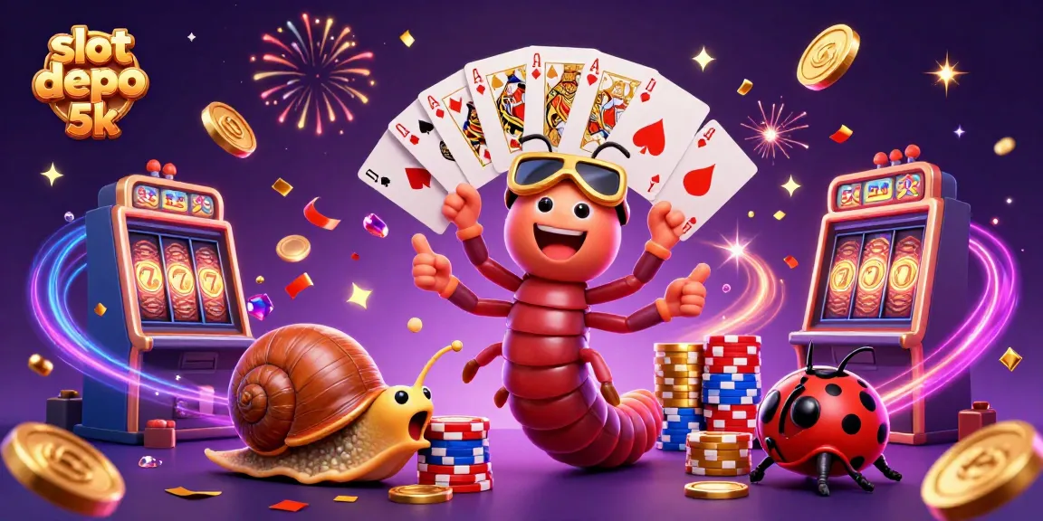 Experience the thrill of slot depo 5k with vibrant 3D characters and exciting casino elements.