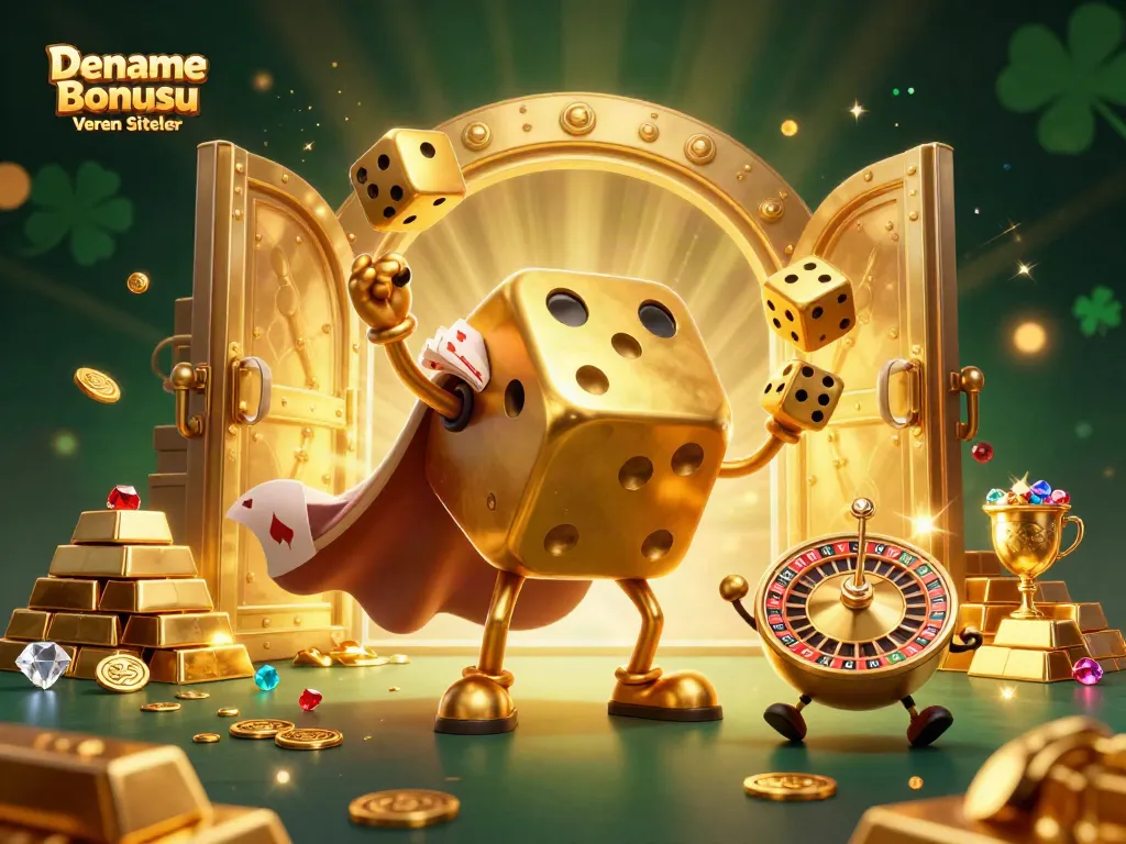 Experience the thrill of Deneme Bonusu Veren Siteler with our captivating casino illustration.