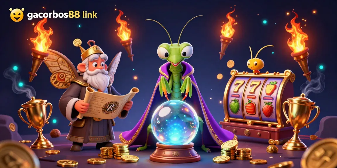 Experience the thrill of the gacorbos88 link with vibrant slot elements and mystical characters in action.