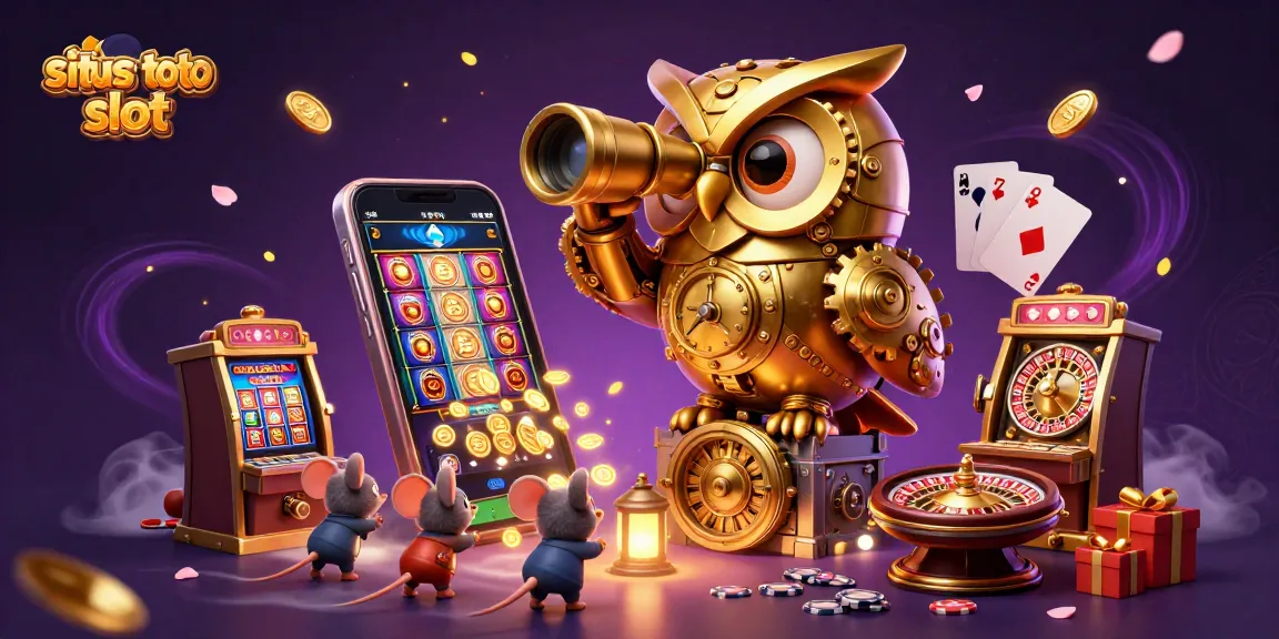 Experience the excitement of situs toto slot with vibrant casino elements amidst dynamic characters.