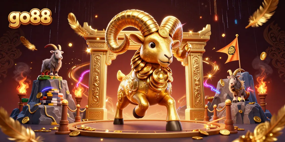 Experience the excitement at go88 with a dynamic 3D casino scene featuring unique characters and vibrant elements.