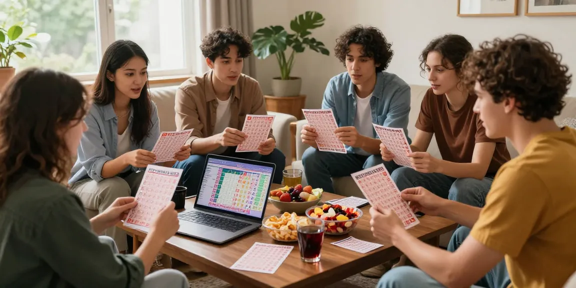 Diskusi ramah tentang angka untung di ruang tamu yang nyaman dengan teman-teman dan tiket togel.