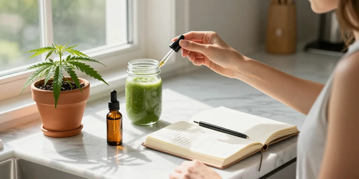 Buy weed in Wolverhampton with CBD oil tincture, organic wellness, and hemp extract products in a vibrant kitchen.
