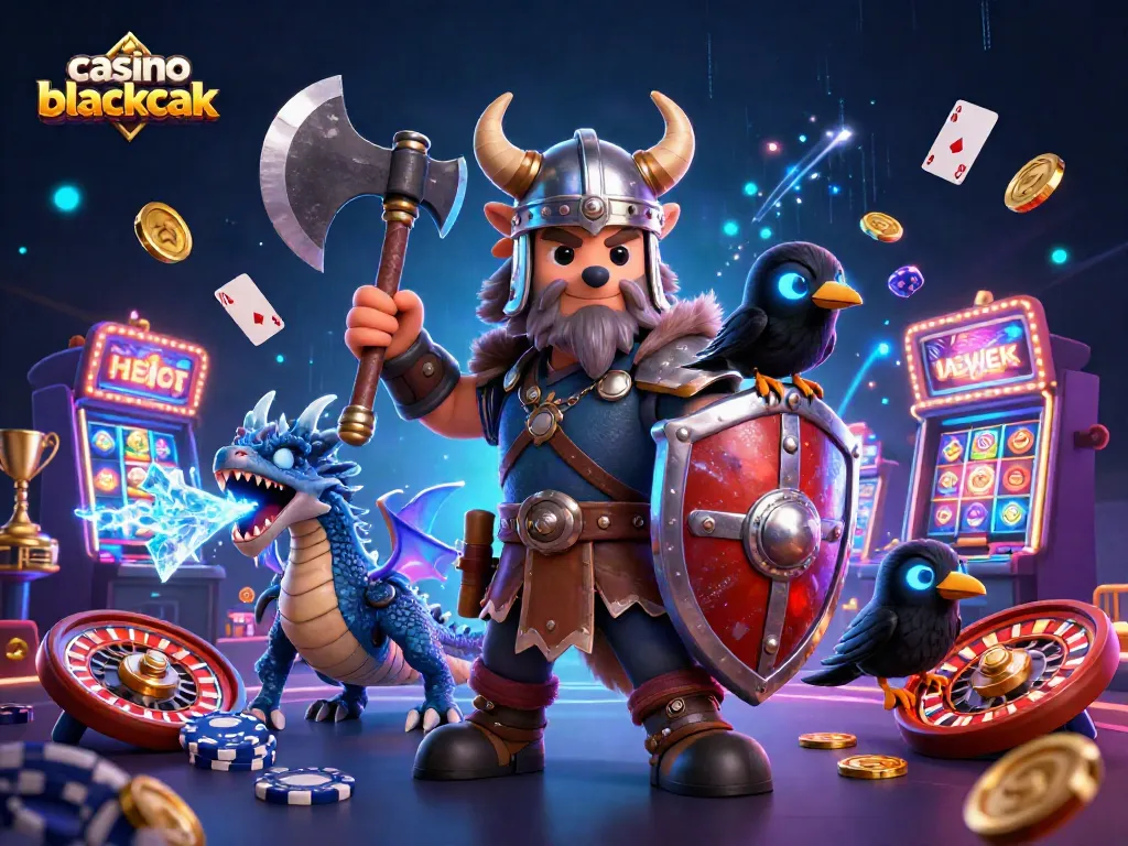 Juega casino blackjack con estrategias ganadoras y emoción en esta ilustración vibrante.