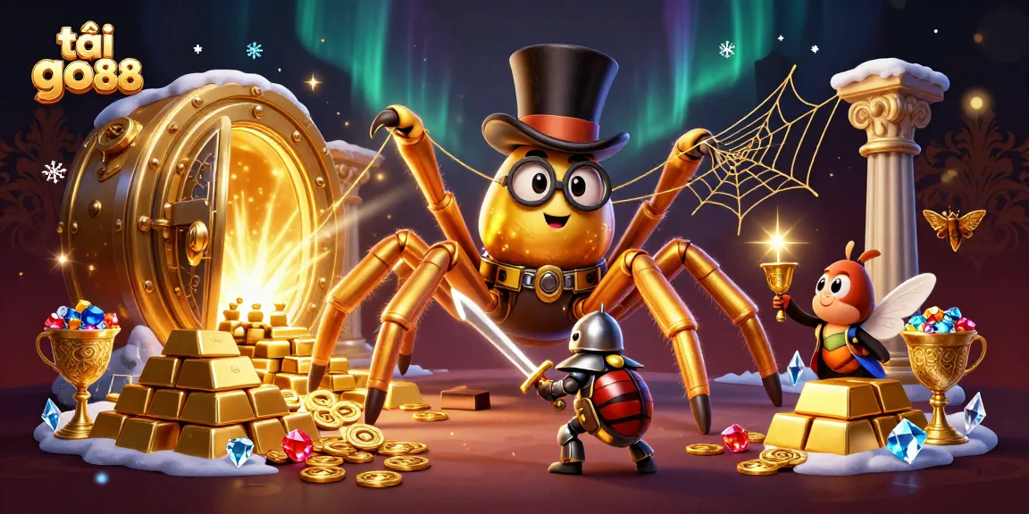 Play exciting games at tải go88 with captivating golden characters and vibrant casino treasures.