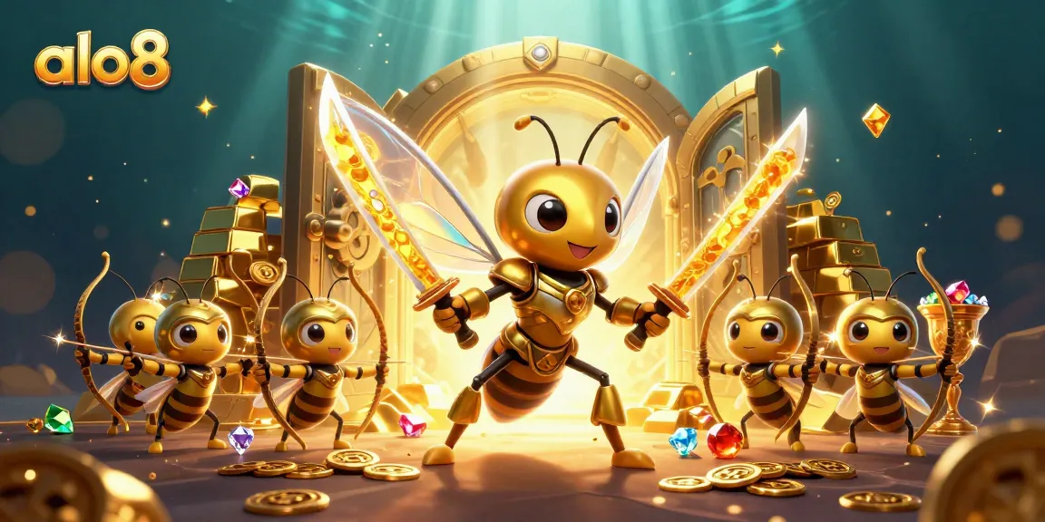 Experience the excitement of alo8 as the golden hornet samurai leads thrilling casino adventures, surrounded by jewels and treasure.
