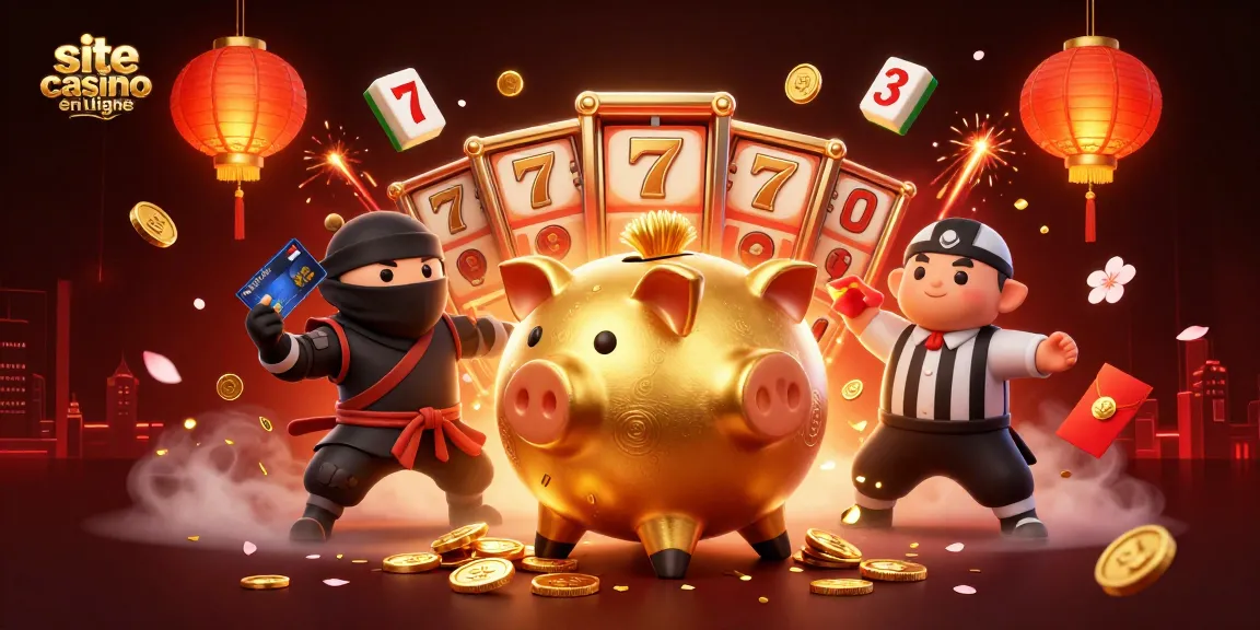 Jouez sur un site casino en ligne avec une grenouille dorée qui danse entourée de lanternes et de pièces d'or.