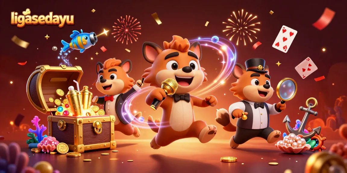 Experience the vibrant energy of ligasedayu with lively hyenas in a casino scene.