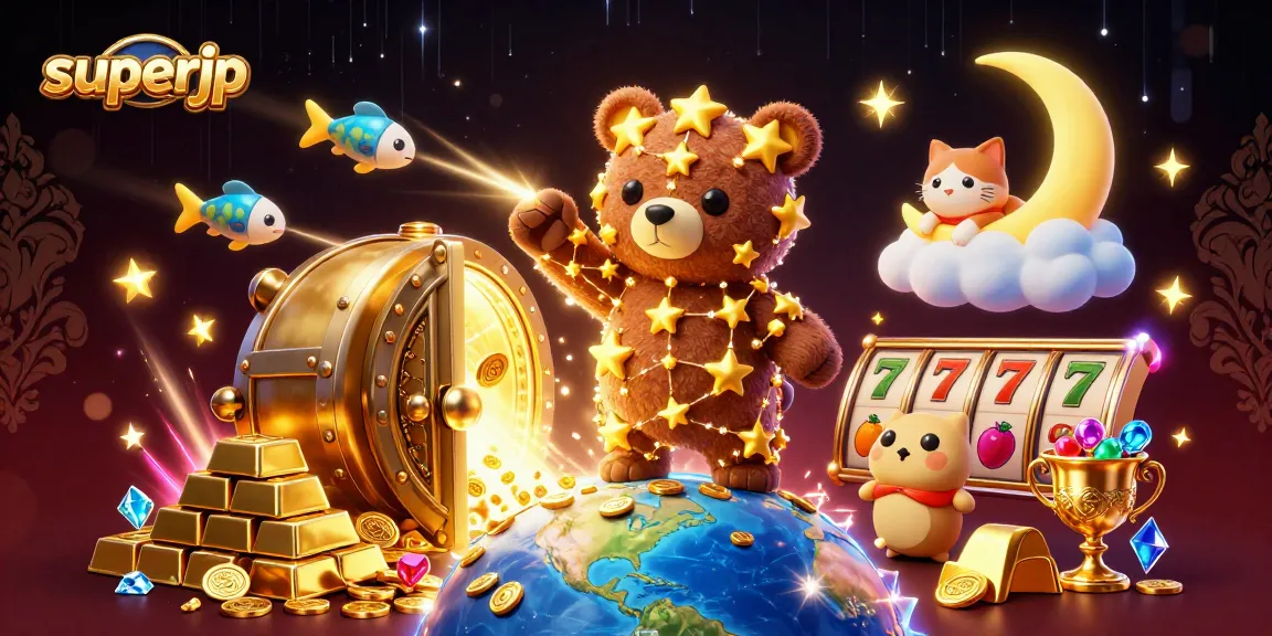Engage with superjp's vibrant casino atmosphere filled with 3D characters and riches.