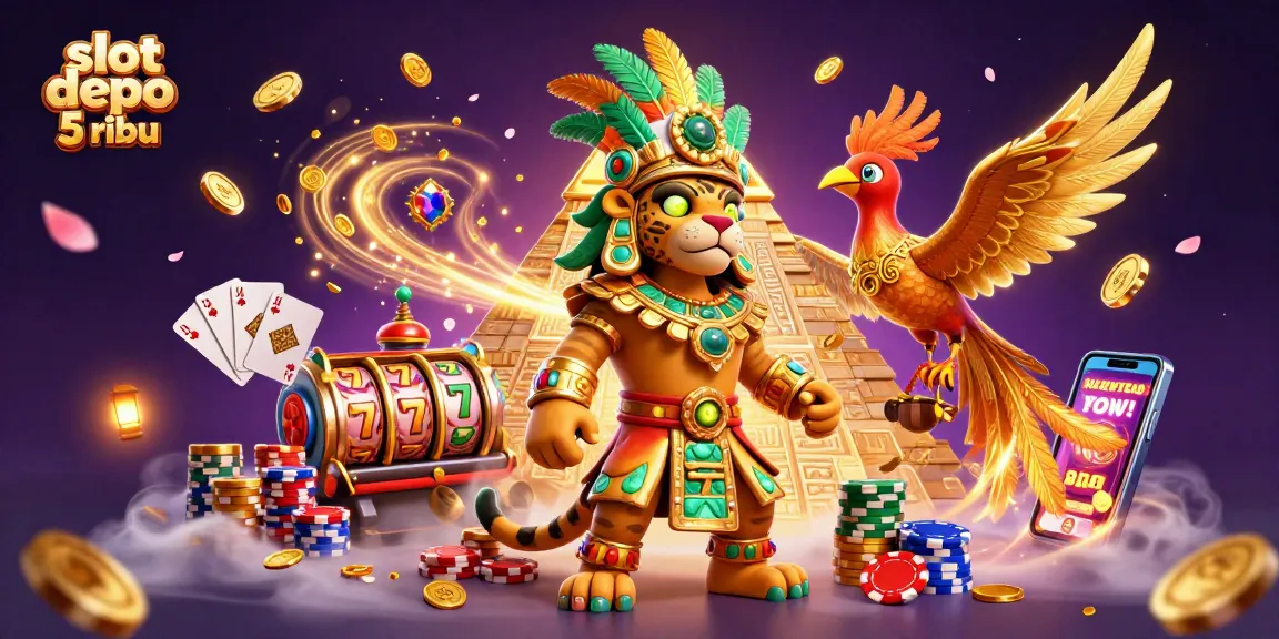 Experience the excitement of slot depo 5 ribu with vibrant characters and dynamic casino elements.