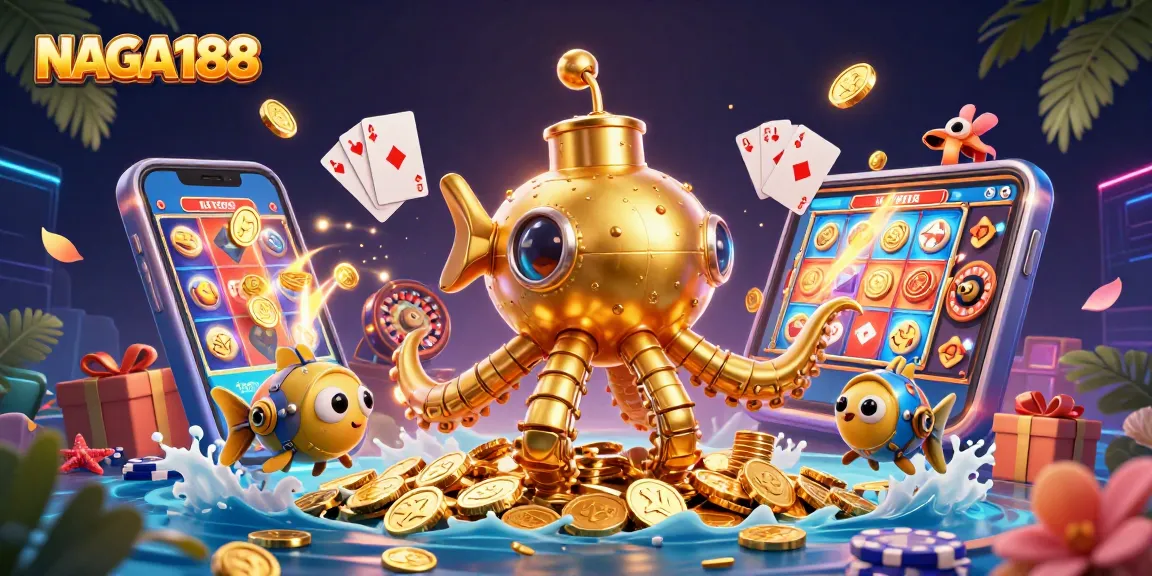 NAGA188 memikat pemain dengan ilustrasi 3D kasino yang menawan dan slot menarik.