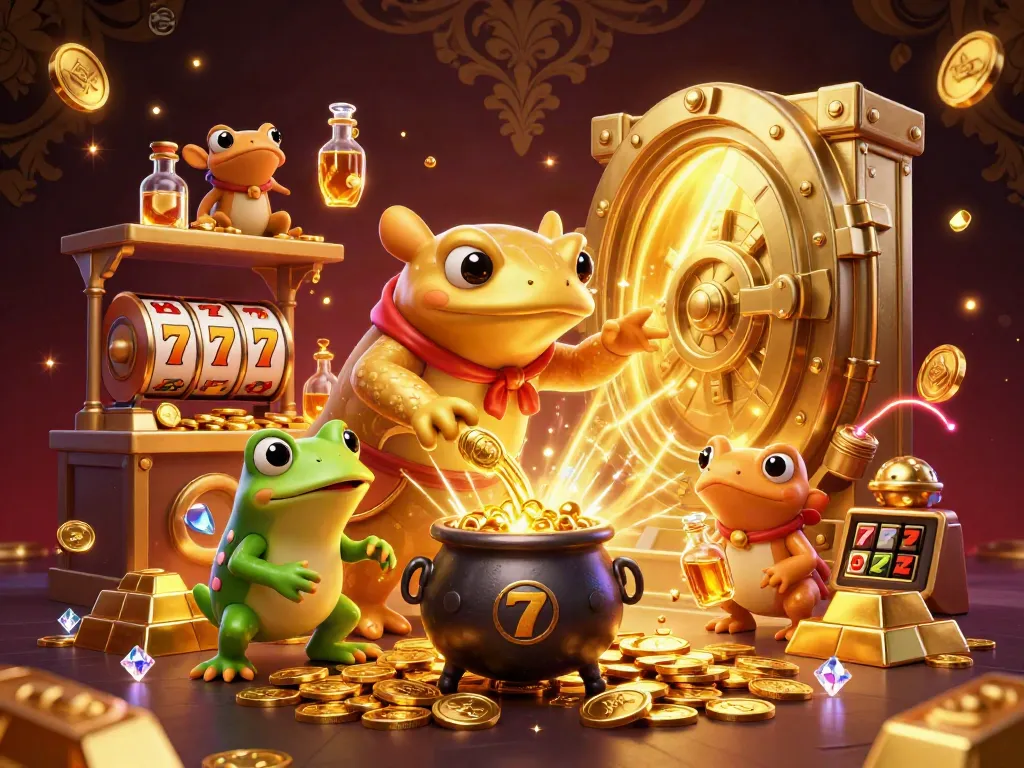 Win big with DRAGON222's slot reels and golden treasures in this dynamic gambling scene.