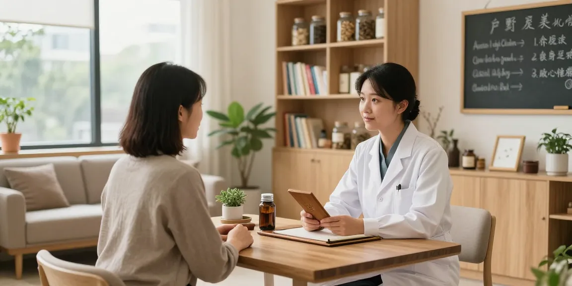 Welcoming consultation at 영통한의원 showcasing holistic health practices in a modern setting