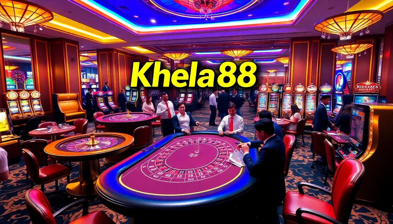 Experience the thrill of khela88 casino with vibrant gaming tables and exciting slot machines.