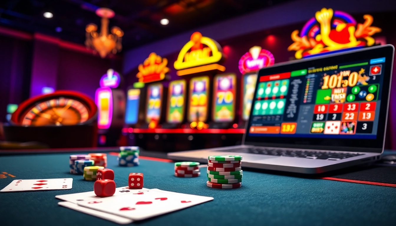 Engaging casino atmosphere with players enjoying 79kin slots and table games.