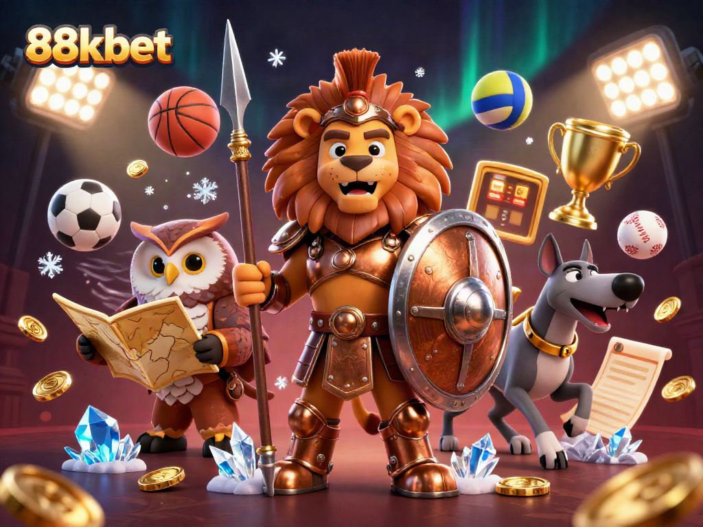 Experience thrilling gameplay with 88kbet's dynamic 3D portrayal of sports and casino action.