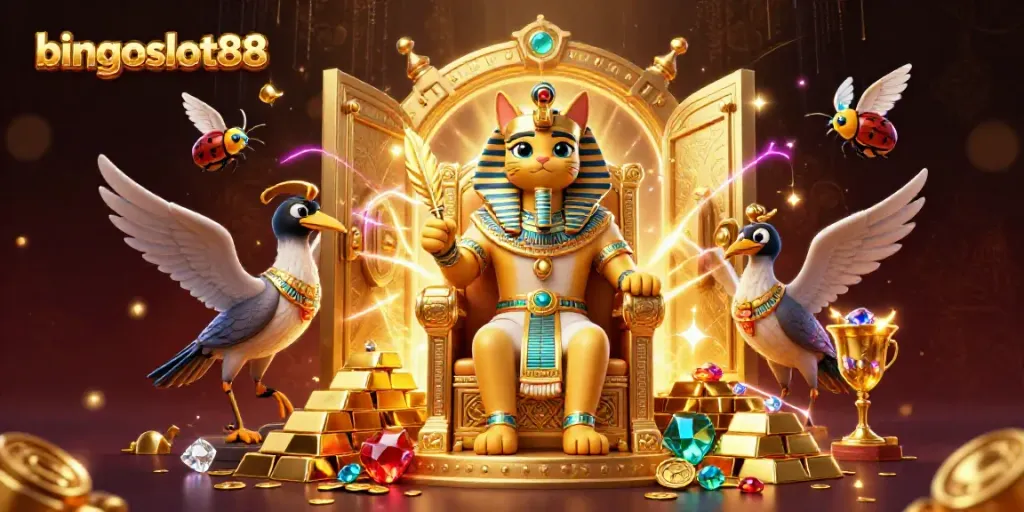 Bermain bingoslot88 dengan hiburan unik dari kucing firaun dan harta karun yang menakjubkan