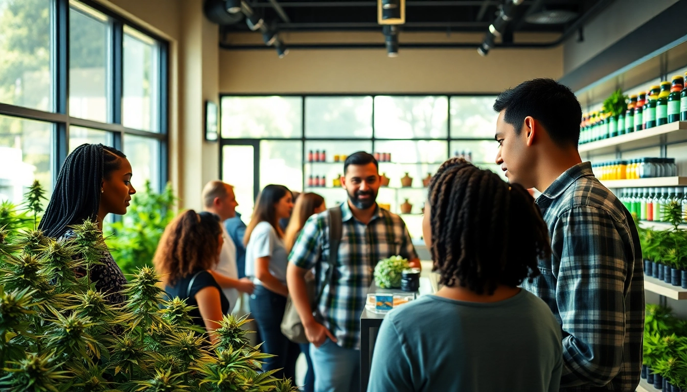 Discover where can you buy weed legally with vibrant market scene showcasing diverse clientele and products.
