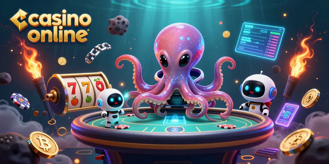 Joacă pe casino online cu o ilustrație animată captivantă, plină de sloturi și simboluri mari.
