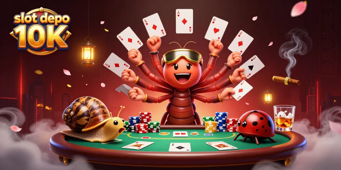 Engage in lively casino action with slot depo 10K featuring colorful characters and gaming elements.
