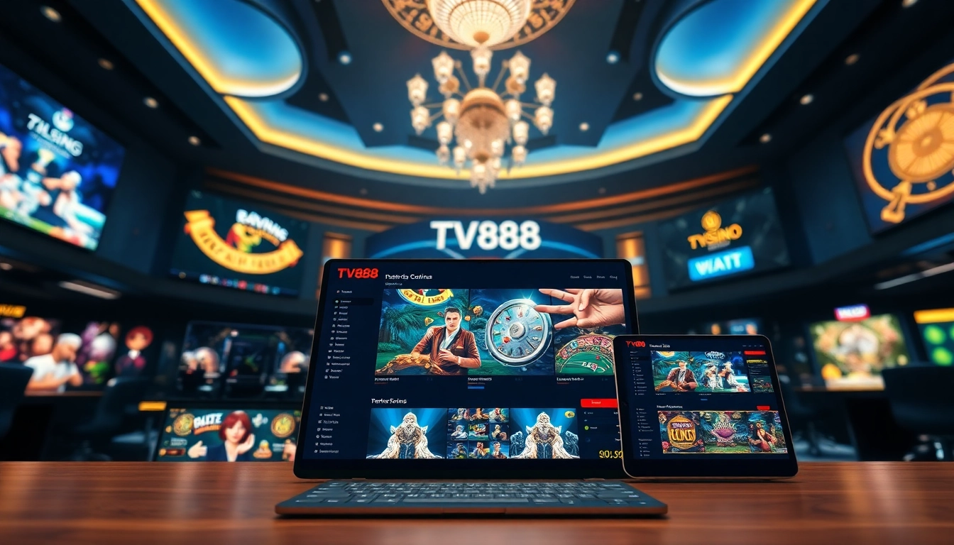 TV88 online gaming interface showcasing vibrant live casino experience and user-friendly navigation.