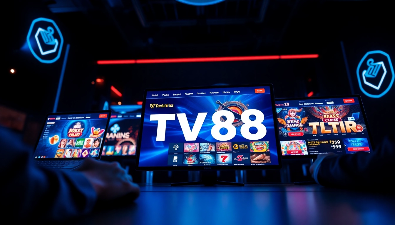 TV88 online gaming platform showcasing engaging games and a user-friendly interface.