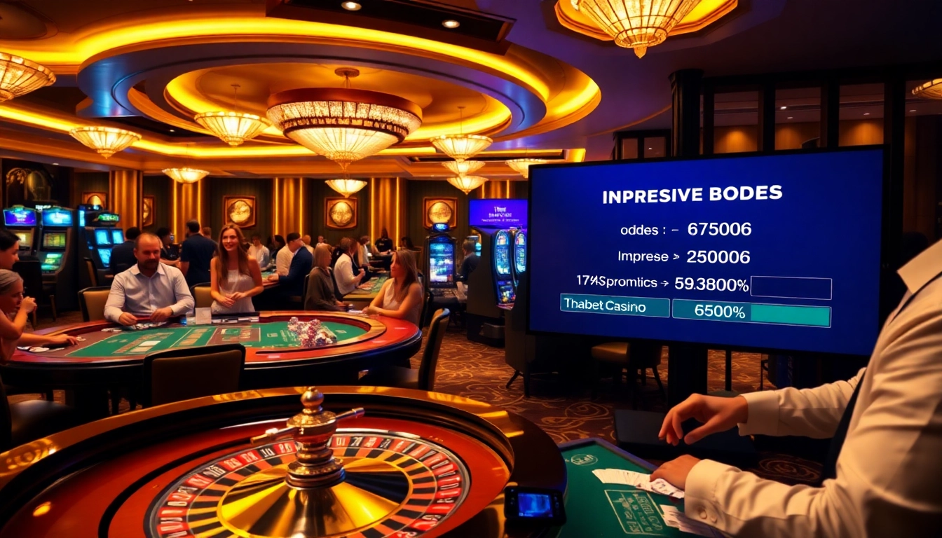 Experience thrilling gameplay at Thabet Casino with exciting tables and vibrant slot machines.