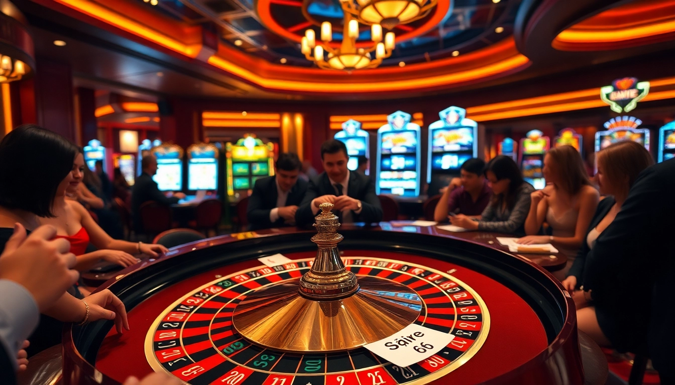 Số Đỏ 66 players enjoying an exciting gambling experience at an upscale casino table.