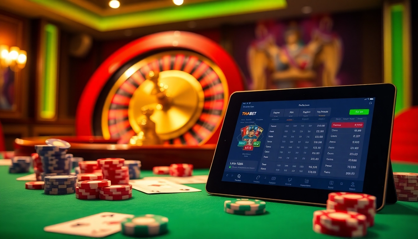 Experience the thrill of winning at thabet.com with an exciting casino poker scene.