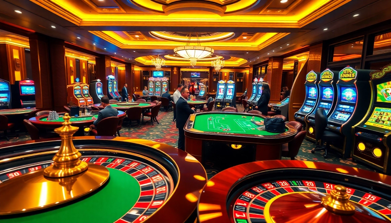 Experience thrilling bets at 222bd Casino with vibrant slot machines and tables.