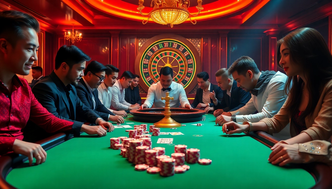 Experience the thrill of online gambling at luongsontv60com with a vibrant casino atmosphere.