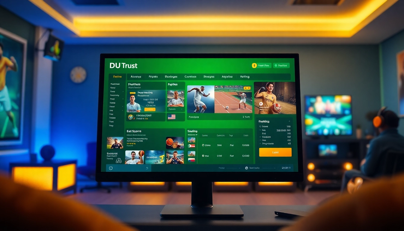 DU88 online sports betting platform displaying exciting wagering options.