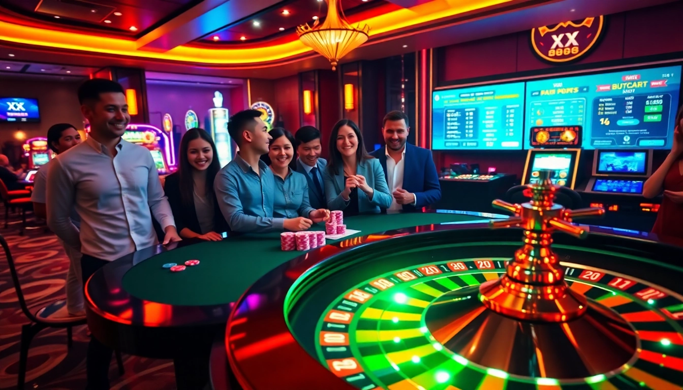 Players enjoying a thrilling game at XX 88 casino, focusing on an exciting poker table experience.