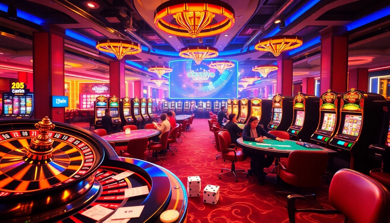 Experience a vibrant casino scene with thrilling games at 13win, where excitement meets winning opportunities.