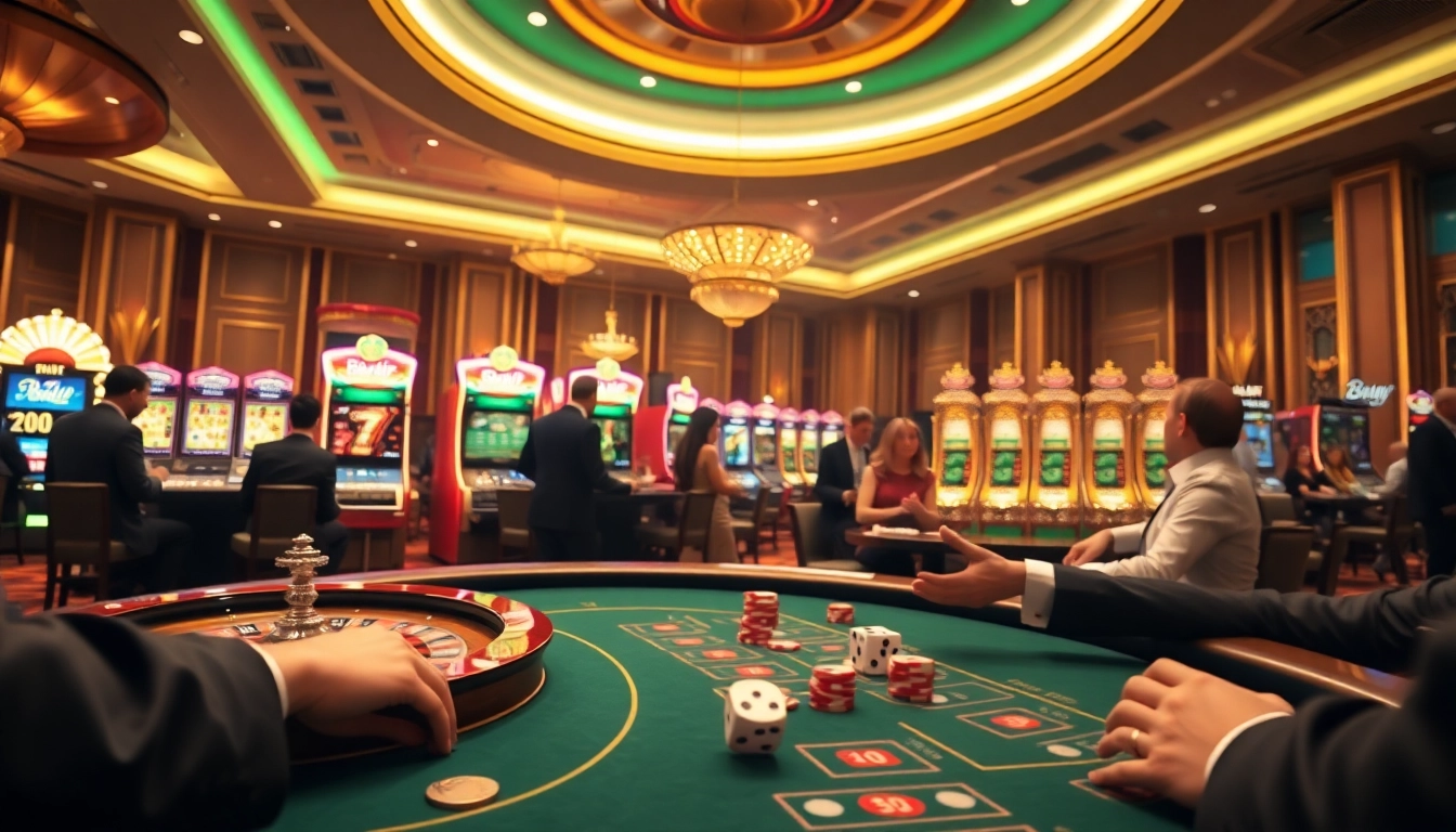 Experience the excitement at Bayvip casino, featuring thrilling roulette and vibrant slot machines.