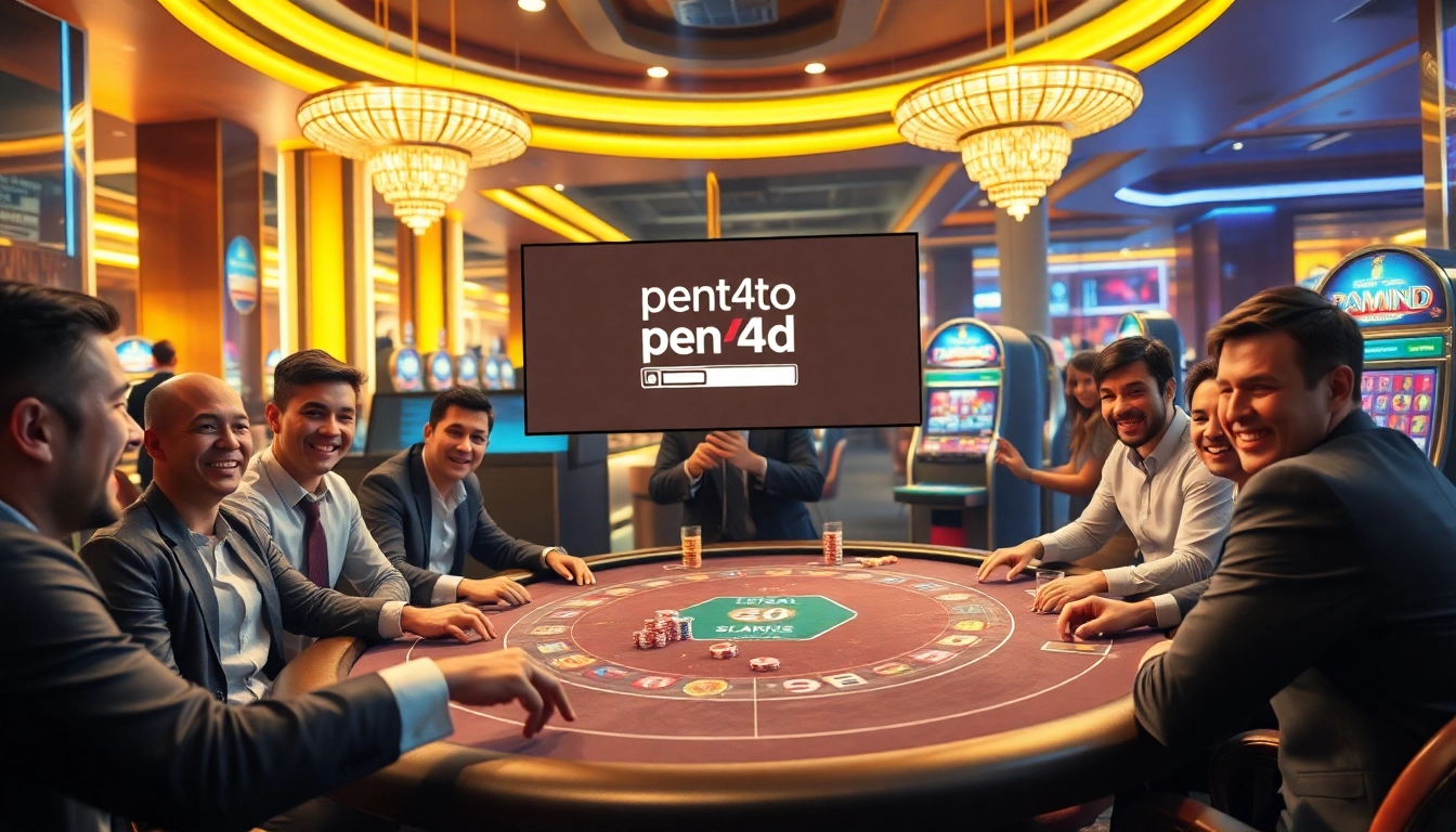 Experience the thrill of pen4d login at an exciting casino gaming table.
