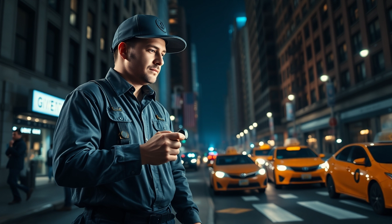 NYC emergency plumber & sewer addressing an urgent situation on a New York street at night.